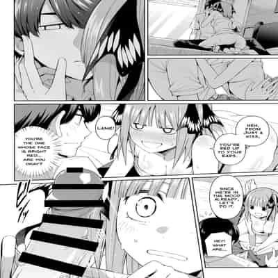 (C97) [Bad Mushrooms (Chicke III, 4why)] Nibun no Yuudou Half Seduction (Gotoubun no Hanayome) [English]